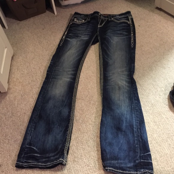 rock revival flare jeans