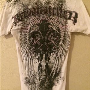 AFFLICTION BRAND FROM THE BUCKEL pink and black