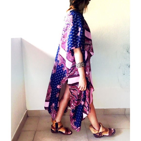 "Unbounded Gypsy" Printed Maxi Cardigan Duster - Picture 4 of 4