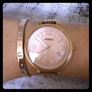 Rose Gold Love Screw Bracelet