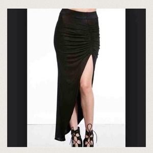 Black Maxi With Slit