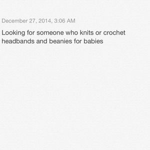 Crochet , knitting , baby , headbands , beanies