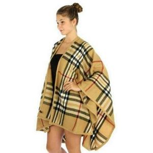 Plaid Handmade Poncho