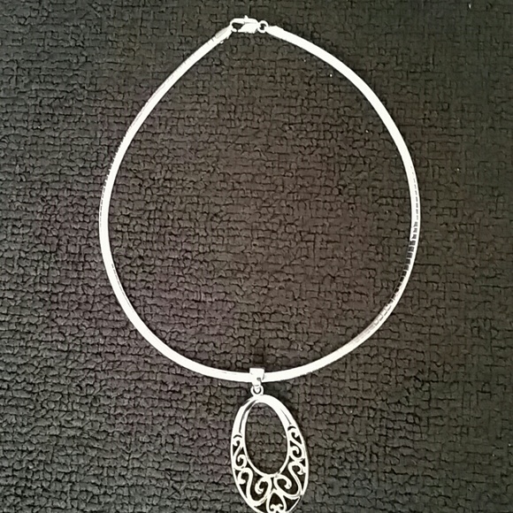 Trish Silver/gold 17" reversible chain w/ pendant