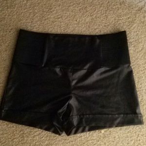 Black high waist shorts