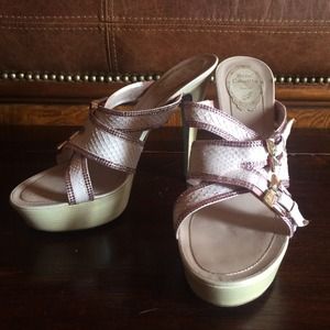 Rene Caovilla pink sparkle heels AMAZING