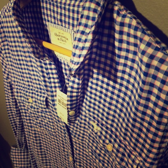 Blue flannel top