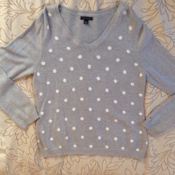 tommy hilfiger polka dot sweater