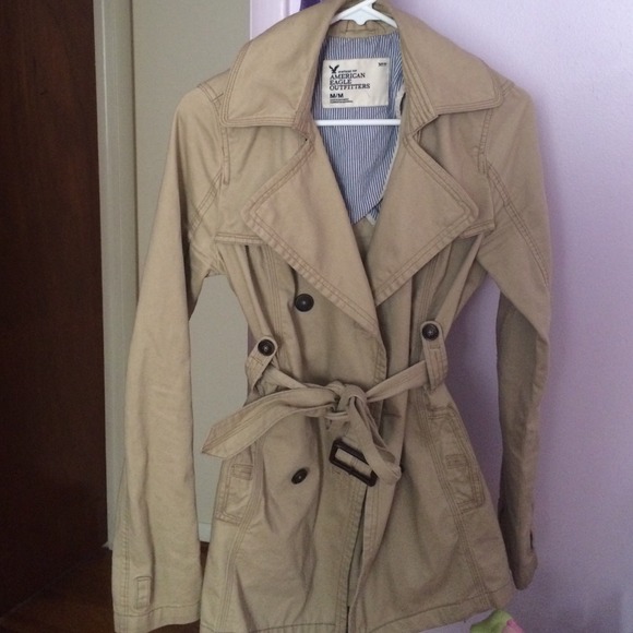 SOLD ON Ⓜ️ Trench Coat American eagle - Picture 3 of 4