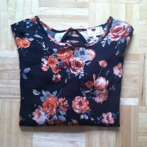 Floral Flare Sleeve Top