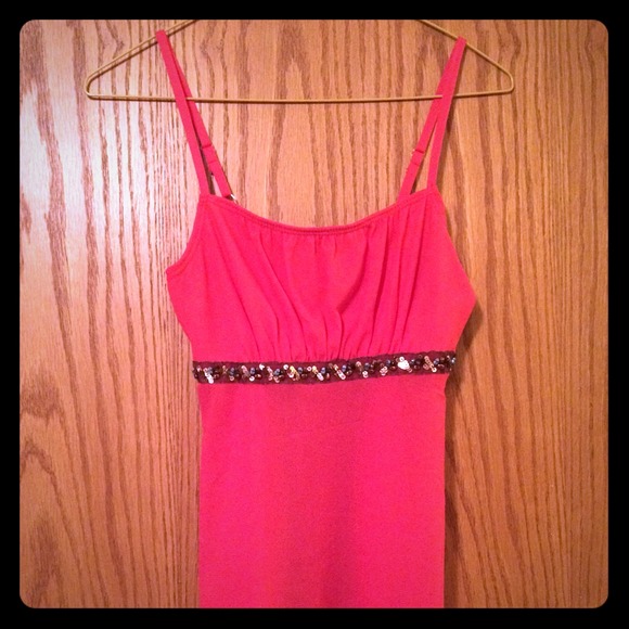 Women blouse small orange red shirt