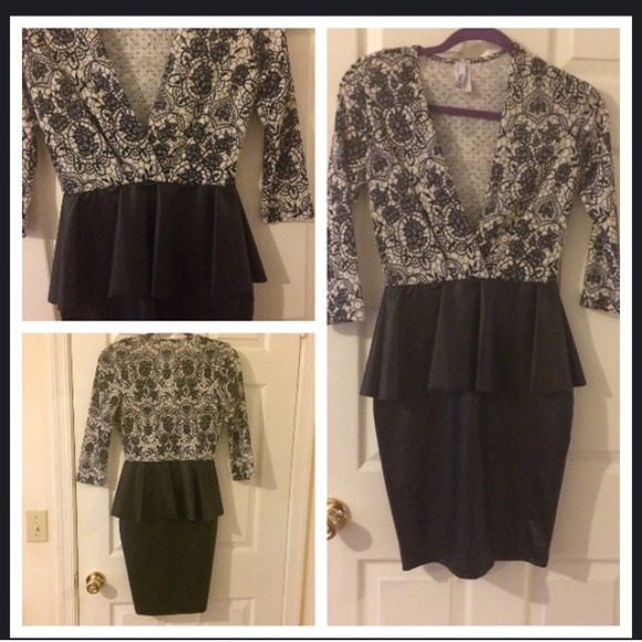 deep v-neck peplum ❤️