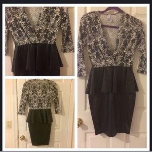 deep v-neck peplum ❤️