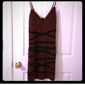 Plum spaghetti strap dress