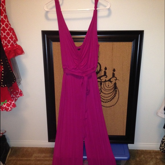 Magenta pink wine "ish" color jumpsuit pant romper