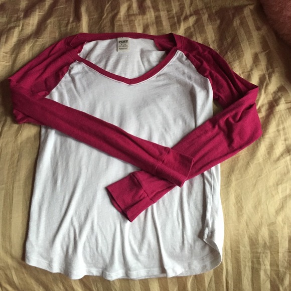 PINK baseball tee