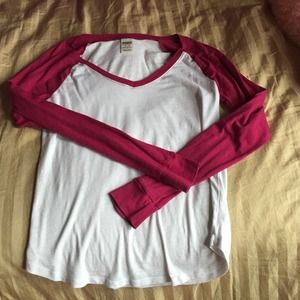PINK baseball tee