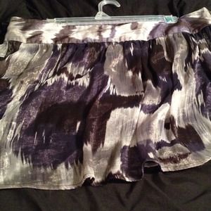 Gray, white, and purple Skater skirt