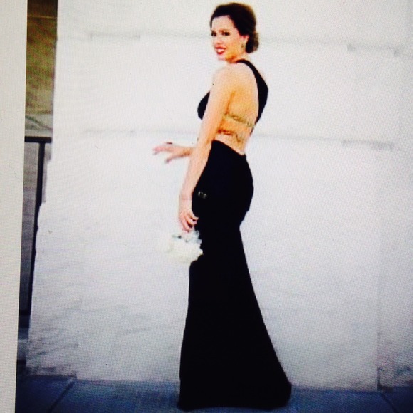 Amazing black floor length dress