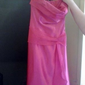 High low dress pink