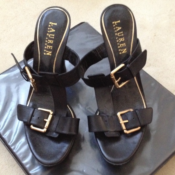 Lauren by Ralph Lauren black dressy high heels