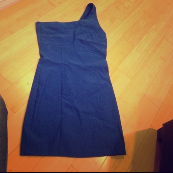 Sexy blue mini dress