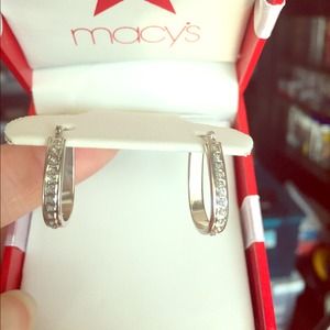 14K WG Diamond Earrings