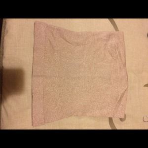 glittery tube top