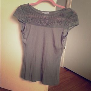 Tshirt with lace detail