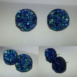 Handmade Druzy Style Earrings