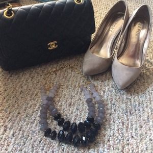 Multi Toned Gray and Black Necklace