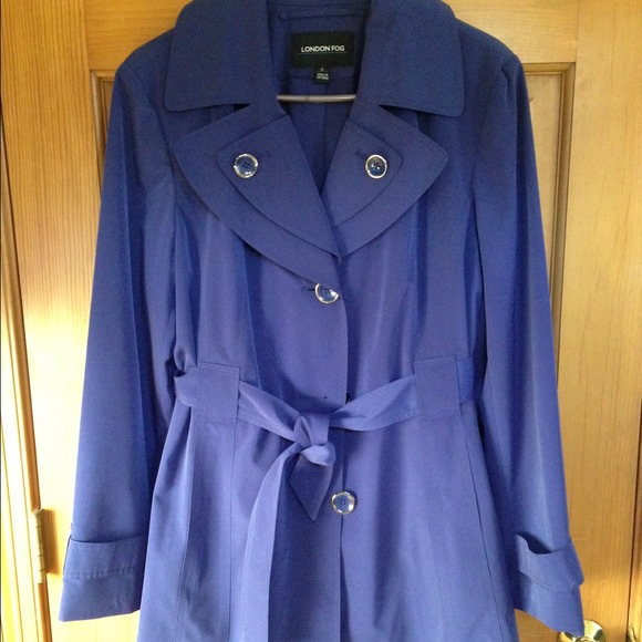 London Fog *NWOT* eggplant trench coat