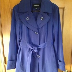 London Fog *NWOT* eggplant trench coat