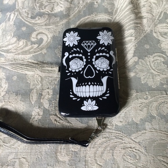 Sugar Skull Iphone Case Wallet