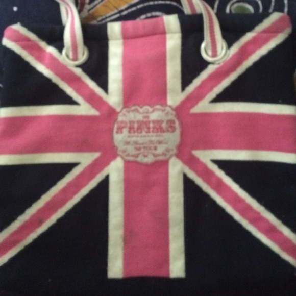 Victoria's Secret PINK flag tote bag