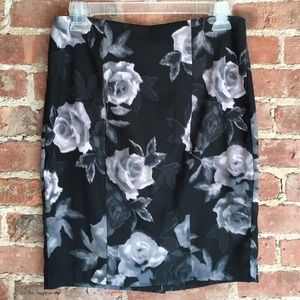 Floral Pencil Skirt