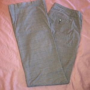 Gray Plaid American Eagle Size 10 Long Dress Pants