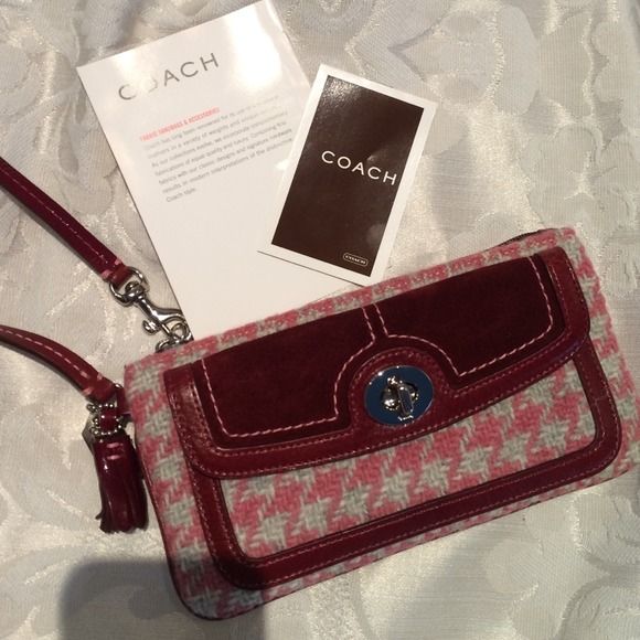 Coach Clutches & Wallets - Coach Tweed Wristlet!