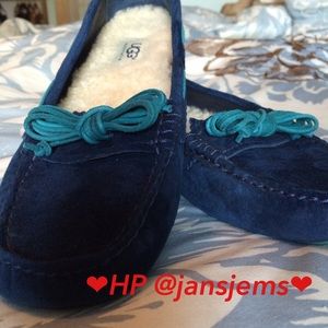 SALE 💜HP💜 UGG Meena Mocassin Navy Blue / Teal
