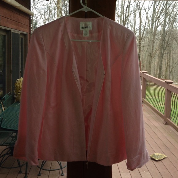 Pink shirt blazer