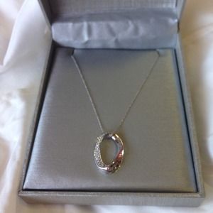 Zales necklace- 10k white gold
