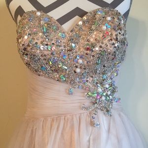 Jovani Dresses - Champagne Prom Dress Jovani Dresses - Champagne Prom Dress
