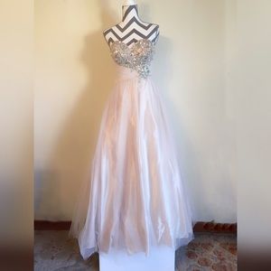 Jovani Dresses - Champagne Prom Dress Jovani Dresses - Champagne Prom Dress