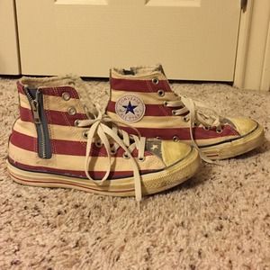 American Flag High Top Converse-All Stars