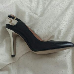 Sole society leather slingback heels