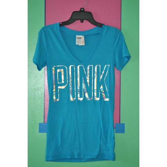 PINK Victoria's Secret Blue Tee Shirt