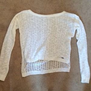 White Abercrombie sweater