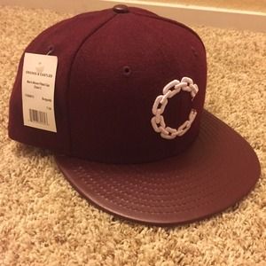 Burgundy crooks & castles hat
