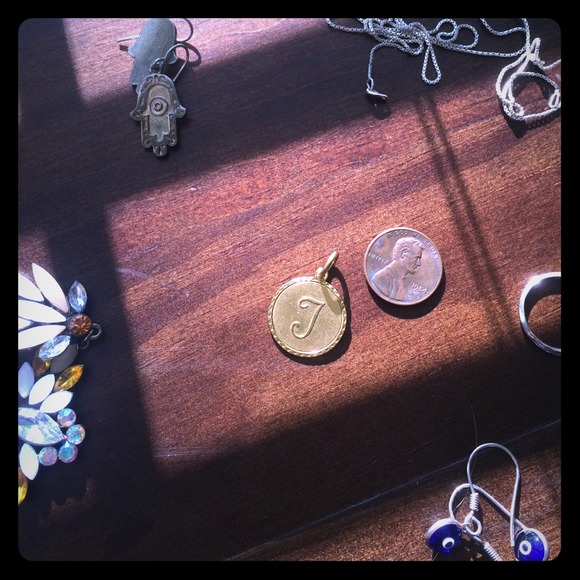 "T" initial pendant