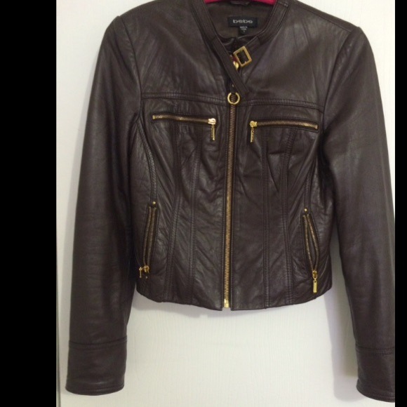 ❗️SOLD❗️Bebe Moto Style Jacket - Brown